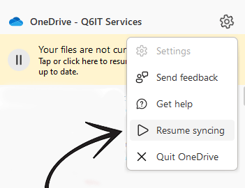 OneDrive ResumePause